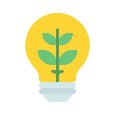 Sürdürülebilir Fikir ikonu konsept vektör illüstrasyonu 