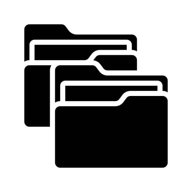 İki dizin simgesi, vektör illüstrasyonu 