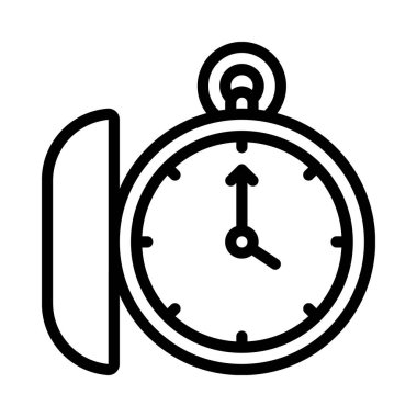 Zamanlayıcı Ağ simgesi, vektör illüstrasyonu.              