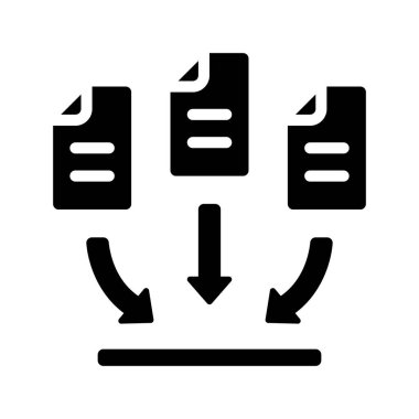 Veri Toplama simgesi, vektör illüstrasyonu   