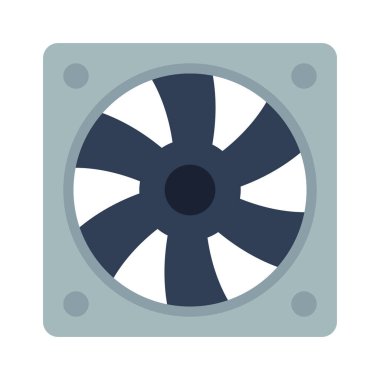 Bilgisayar Hayranı simgesi, vektör illüstrasyonu 