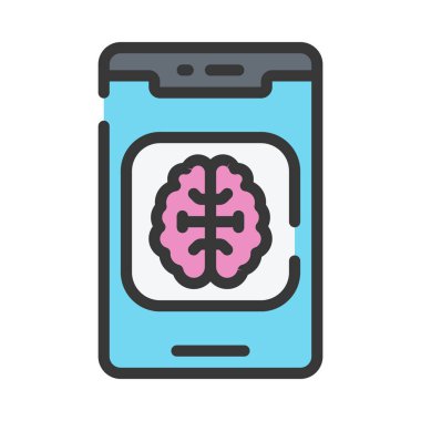 ML Uygulama simgesi, vektör illüstrasyonu basit tasarım