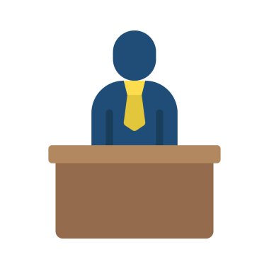 İş Kişi Çalışan Web simgesi vektör çizimi