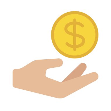 Para web sitesi vektör illüstrasyonunu ver