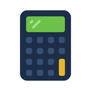 hesap makinesi renkli vektör illüstrasyon tasarımı 