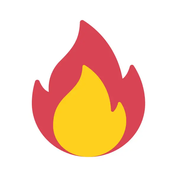 ateş düzlüğü simgesi, vektör illüstrasyonu 