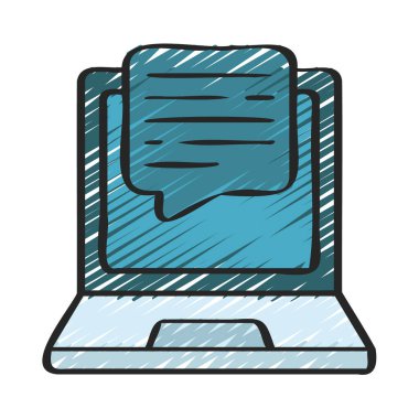 Laptop Takvim simgesi, vektör illüstrasyonu 