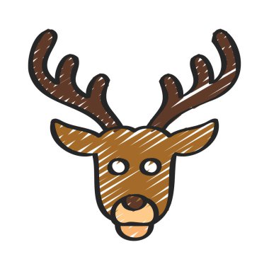 Geyik simgesi vektör illüstrasyon tasarımı