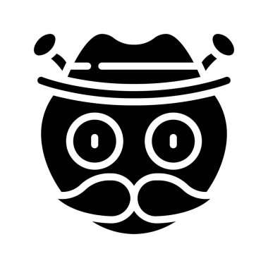 Kovboy Web simgesi vektör illüstrasyonu