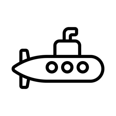 Denizaltı simgesi vektör çizimi
