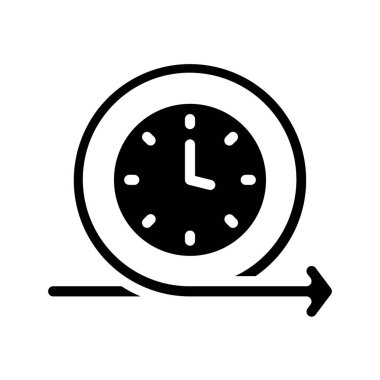 Hızlı düz simge, vektör illüstrasyonu 