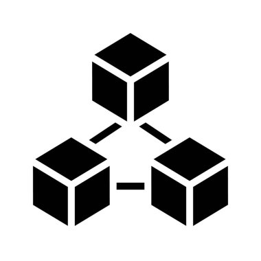 Engelleme zinciri vektör çizgisi simgesi tasarımı