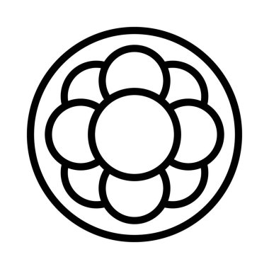 Bilim Atomları Sembol düz ikon vektör çizimi