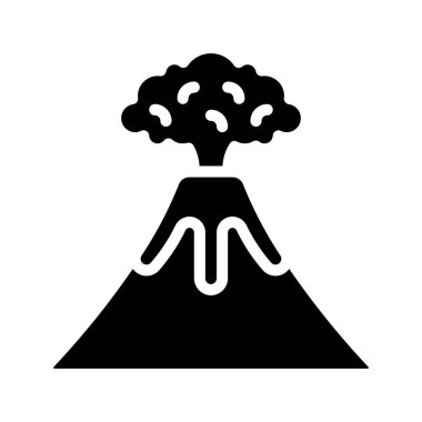 Volkan vektörü ince çizgi simgesi       