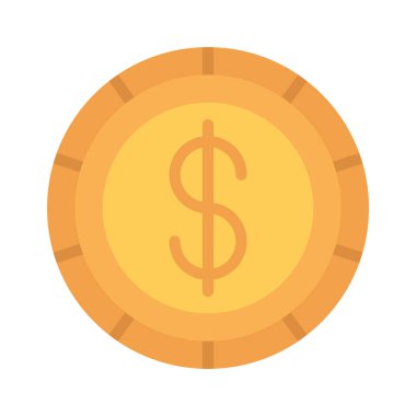 Amerikan Para Birimi Düz Vektör simgesi