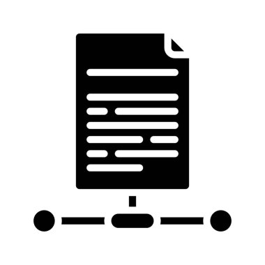 Dosya Ağı simgesi, vektör illüstrasyonu