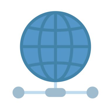 İnternet ağ simgesi, vektör illüstrasyonu 