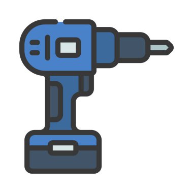 düz kutsal kişilerin resmi, vektör çizim matkap 