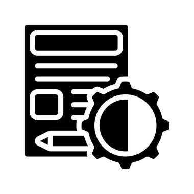 Günlük Yönetimi web simgesi vektör illüstrasyonu 