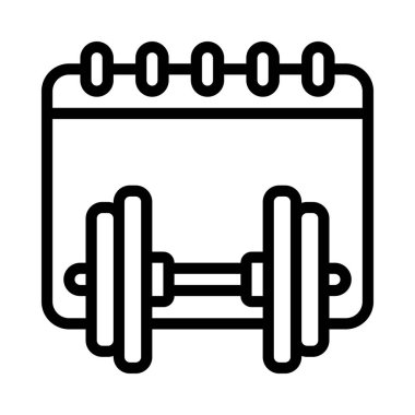 Spor Günü Web simgesi vektör illüstrasyonu