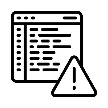 Web Kodu Hatası Web simgesi vektör çizimi