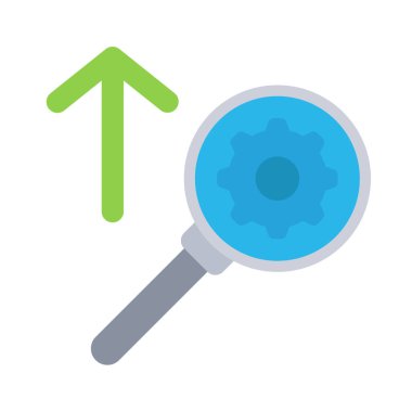 Arama motoru optimizasyon vektör çizimi. İKİ                             