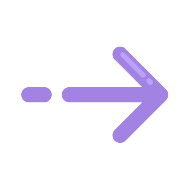  Sağ yön ok ikonu vektör illüstrasyonu 