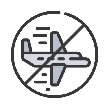 Uçuş simgesi vektör çizimi yok