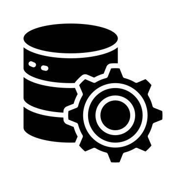 Veri Ayarları simgesi, vektör illüstrasyonu   