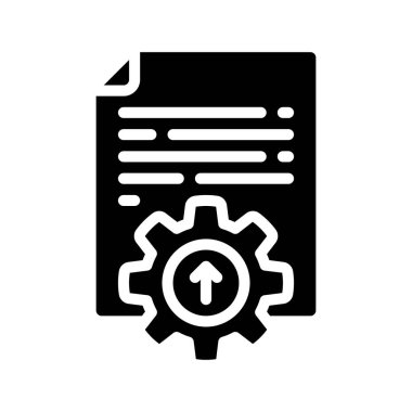 Otomatik Belge Güncelleme simgesi, vektör illüstrasyonu  