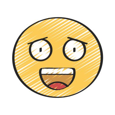 Mutlu web simgesi düz tasarım, vektör illüstrasyonu