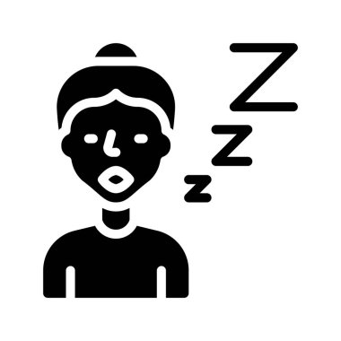 Yorgun ağ simgesi vektör çizimi