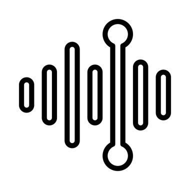 Ses Notu Uygulaması simgesi, vektör illüstrasyonu basit tasarım