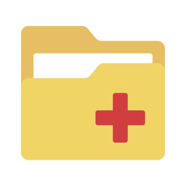 tıbbi dizin simgesi, vektör illüstrasyonu 