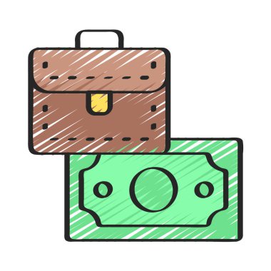 Business Finance web simgesi vektör çizimi