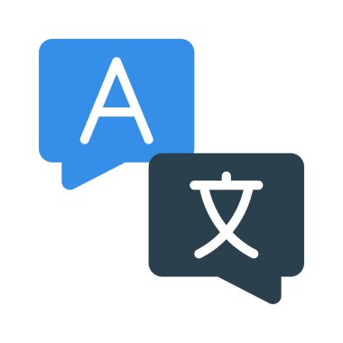 Çeviri web simgesi vektör illüstrasyonu