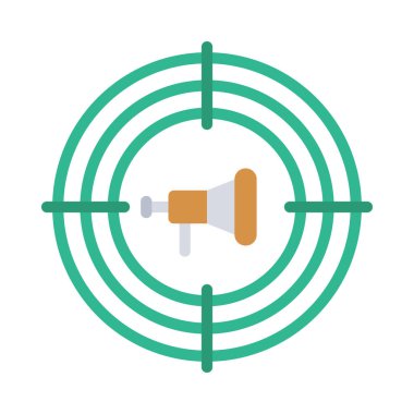 Pazarlama web simgesi vektör illüstrasyonuna odaklan