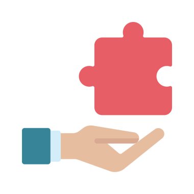 Çözüm simgesi vektör illüstrasyon tasarımı