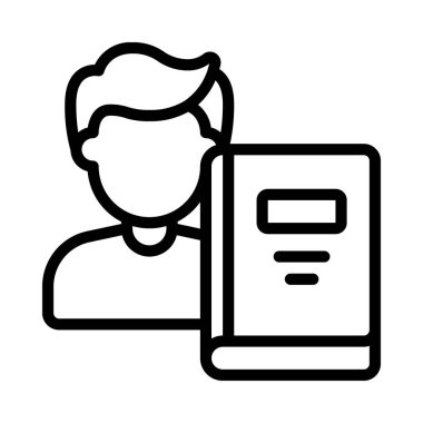 Kullanıcı Hikayeleri web simgesi vektör illüstrasyonu