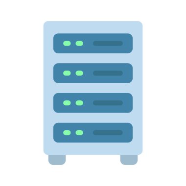 sunucu web simgesi vektör illüstrasyonu