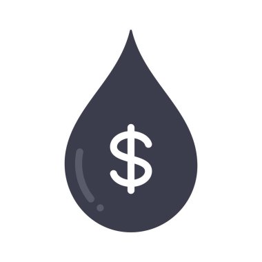 Yağ Yatırım simgesi, vektör illüstrasyonu 