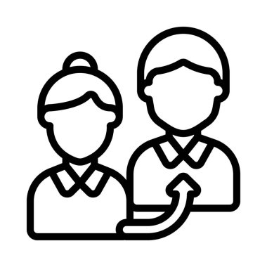 Referans Programı düz simgesi, vektör illüstrasyonu 