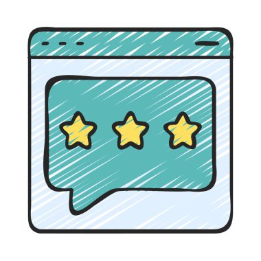 Web Sitesi İnceleme simgesi, vektör illüstrasyonu