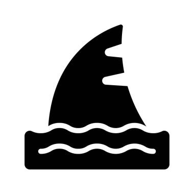 Shark web icon vector illustration