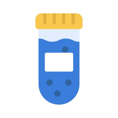 Kimyasal tüp ikonu vektör çizimi tasarımı