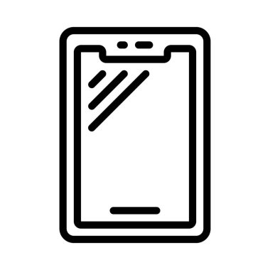 akıllı telefon vektör simgesi, illüstrasyon 