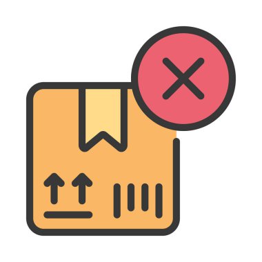 Dağıtım web simgesi vektör illüstrasyonunu tamamla