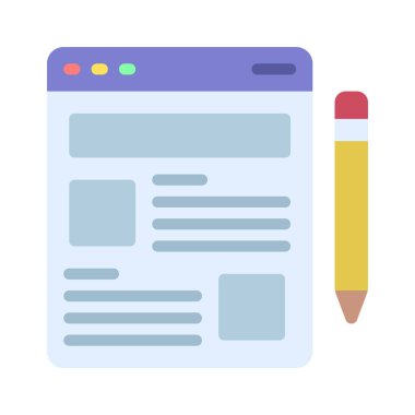 Günlük simgesi vektör illüstrasyon tasarımı