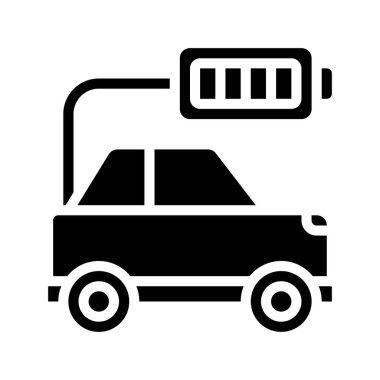 araba simgesi, vektör illüstrasyonu basit tasarım 