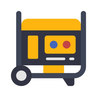 Benzin Üretici simgesi, vektör illüstrasyonu          